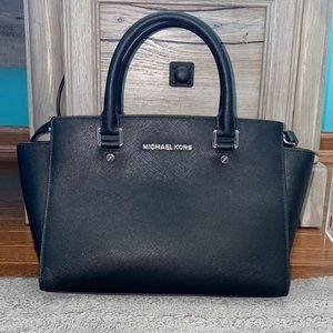 Michael Kors Selma Medium Saffiano Leather Satchel